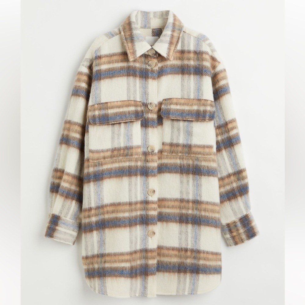 H&M plaid shacket